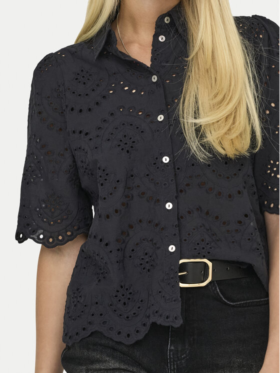 ONLY ONLY Hemd Valais 15351106 Schwarz Regular Fit