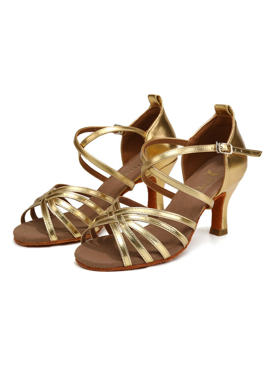 Burtan Dance Shoes Burtan Dance Shoes Sandały HAVANA Złoty