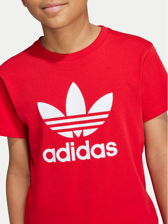 adidas adidas T-Shirt adicolor Trefoil IY7423 Rot Regular Fit