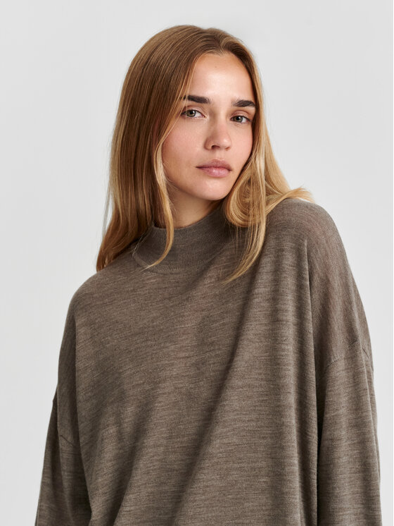TATUUM TATUUM Sweter AMI Brązowy Classic Fit