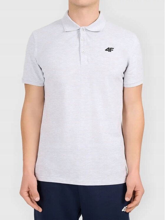 4F 4F Polo Z-0771-2-D Biały Regular Fit