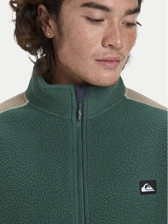 Quiksilver Quiksilver Fliso džemperis Clean Coast Block EQYPF03065 Žalia Loose Fit