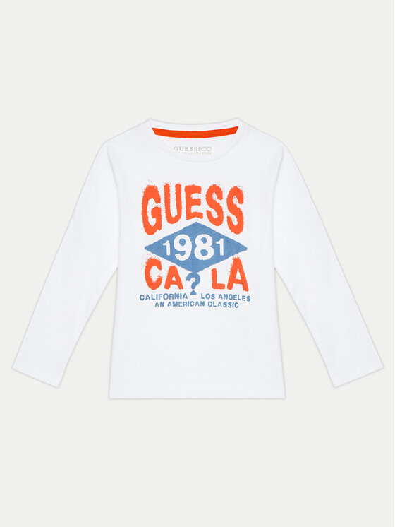 Guess Guess Μπλουζάκι N4BI01 I3Z14 Λευκό Regular Fit
