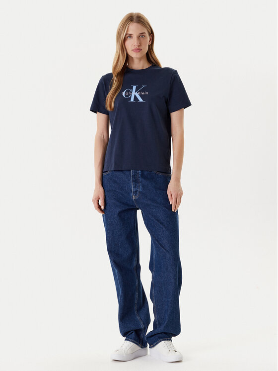 Calvin Klein Jeans Calvin Klein Jeans T-Shirt Hero Classic LV047B865G Granatowy Regular Fit