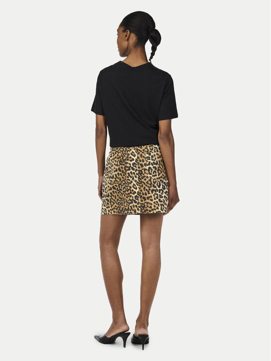 YAS YAS Džínsová sukňa Leonora 26036831 Hnedá Slim Fit