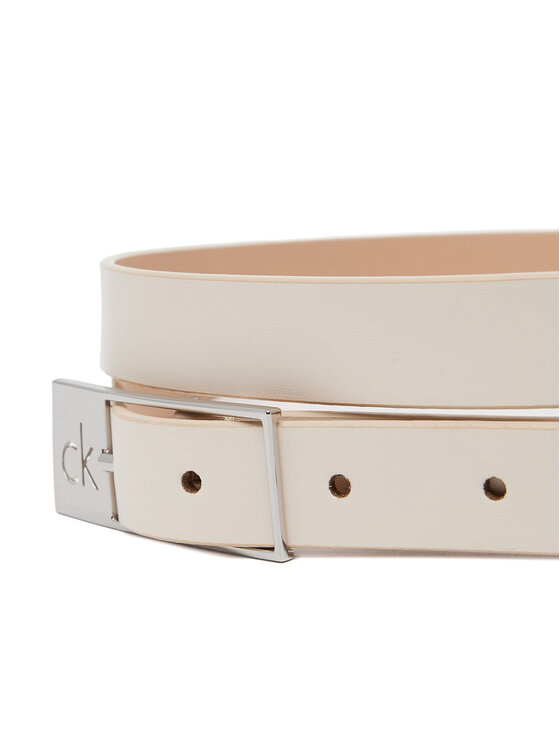Calvin Klein Calvin Klein Damengürtel Ck Cut Square Buckle 2.0 K60K613155 Weiß