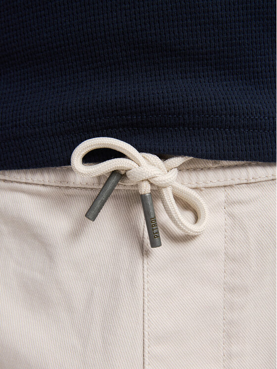 Petrol Industries Petrol Industries Pantaloncini di tessuto M-1050-SHO527 Bianco Regular Fit