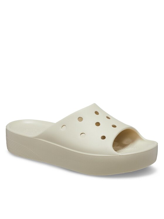 Crocs Crocs Natikači Classic Platform Slide 208180 Bež