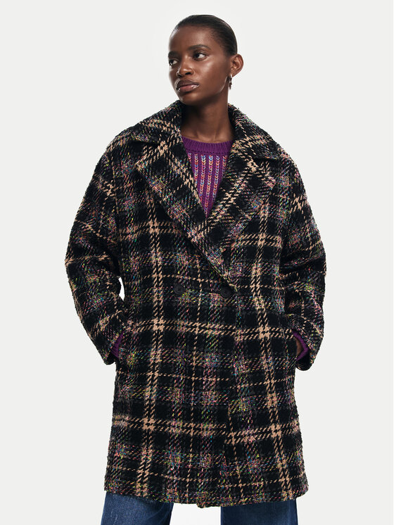Desigual Cappotto di transizione Corcega 24WWEWAW Marrone Regular Fit Modivo