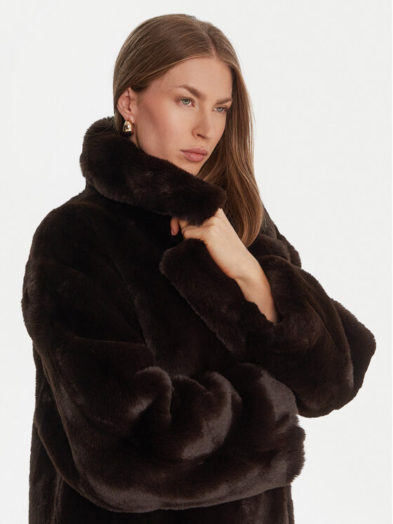 Guess Guess Pelzmantel W5BL95 WJ110 Braun Regular Fit