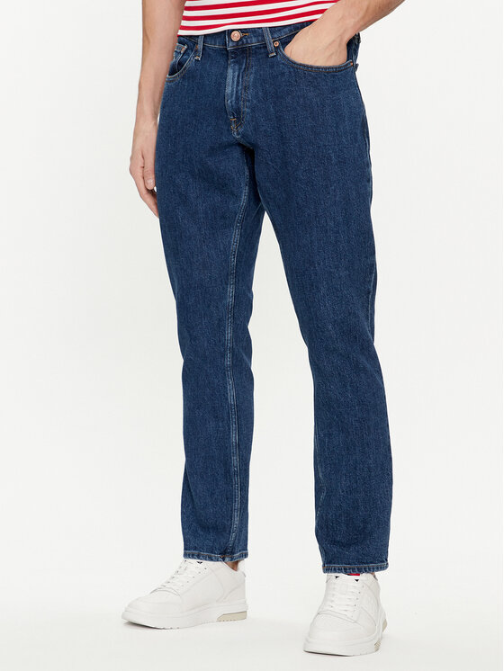 Tommy Jeans Džínsy Scanton DM0DM18943 Tmavomodrá Slim Fit