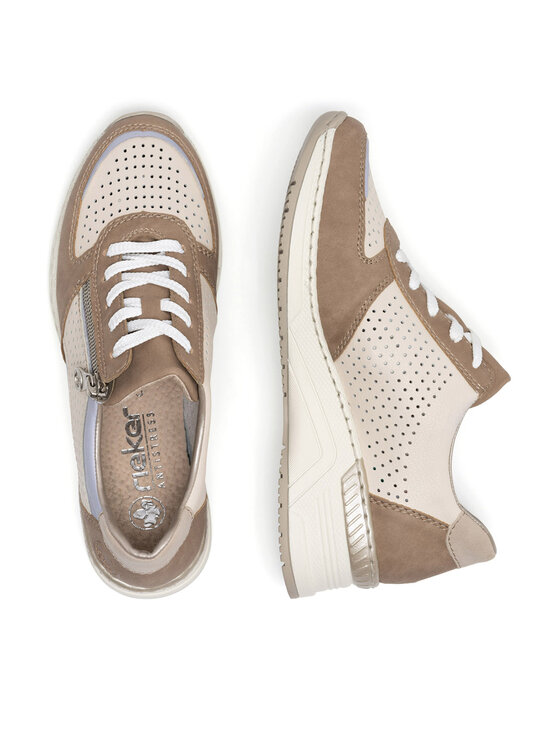 Rieker Rieker Sneakersy N43L1-62 Beżowy