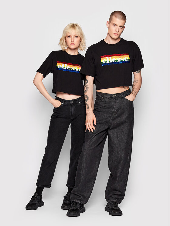 T-shirt Unisex Unicorn SHN15708 Nero Loose Fit
