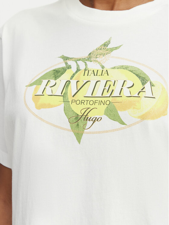 HUGO HUGO Футболка Vintage 50561264 Білий Regular Fit