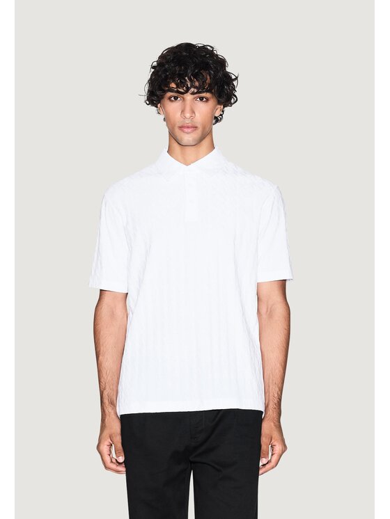 Armani Exchange Armani Exchange Polo XM001292 AF10337 Biały Casual Fit