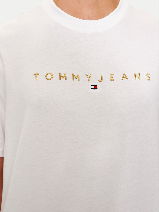 Tommy Jeans Tommy Jeans Marškinėliai DM0DM19694 Balta Regular Fit