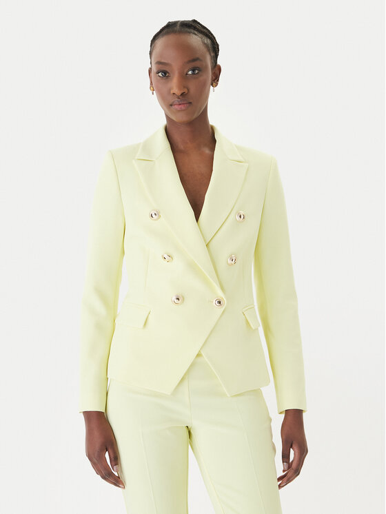 Rinascimento Rinascimento Pintsak CFC0128639003 Kollane Regular Fit