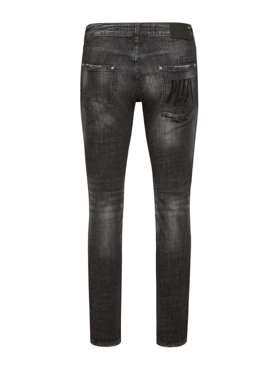 PHILIPP PLEIN PHILIPP PLEIN Jeansy 21113 Szary Straight Leg