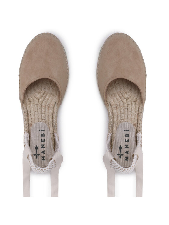 Manebi Manebi Espadrilles Suede Flat Valenciana Espadrilles K 1.1 P0 Beige