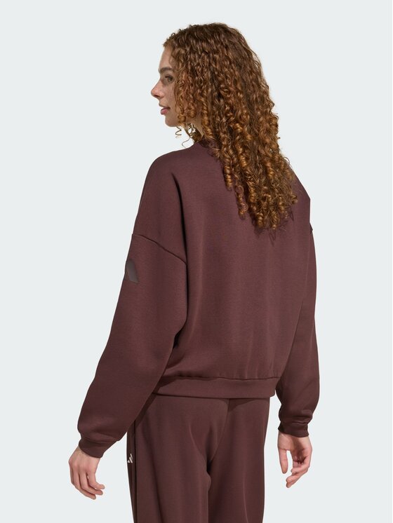 adidas adidas Kurtka bomber Essentials Contemporary Logo Brązowy Loose Fit
