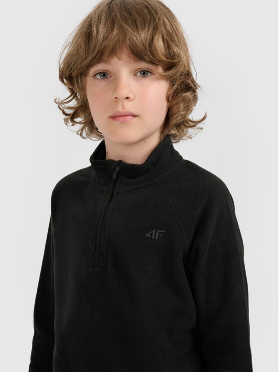 4F 4F Felpa di pile 4FJRAW25UFLEM072-20S Nero Regular Fit