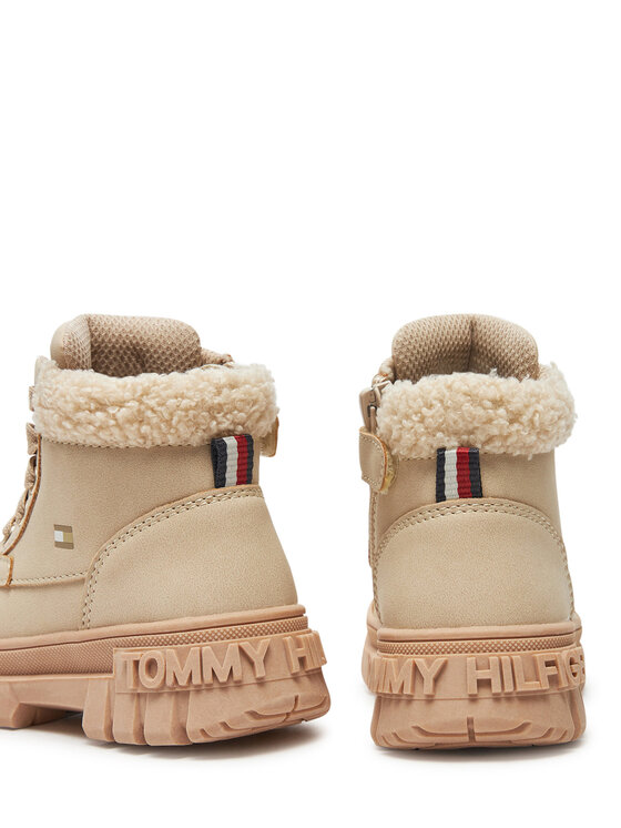 Tommy Hilfiger Tommy Hilfiger Planinarske cipele Lace-Up Bootie T1A5-33597-1628 M Bež