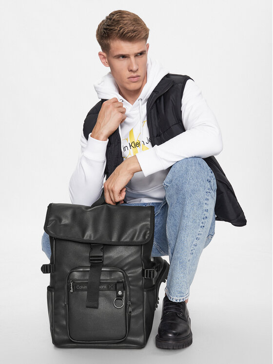 Calvin Klein Jeans Calvin Klein Jeans Rucksack Ultralight Roll Top Bp45 Pu K50K510500 Schwarz