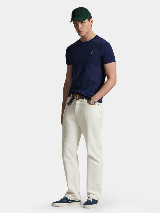 Polo Ralph Lauren Polo Ralph Lauren T-Shirt 710671438525 Σκούρο μπλε Slim Fit