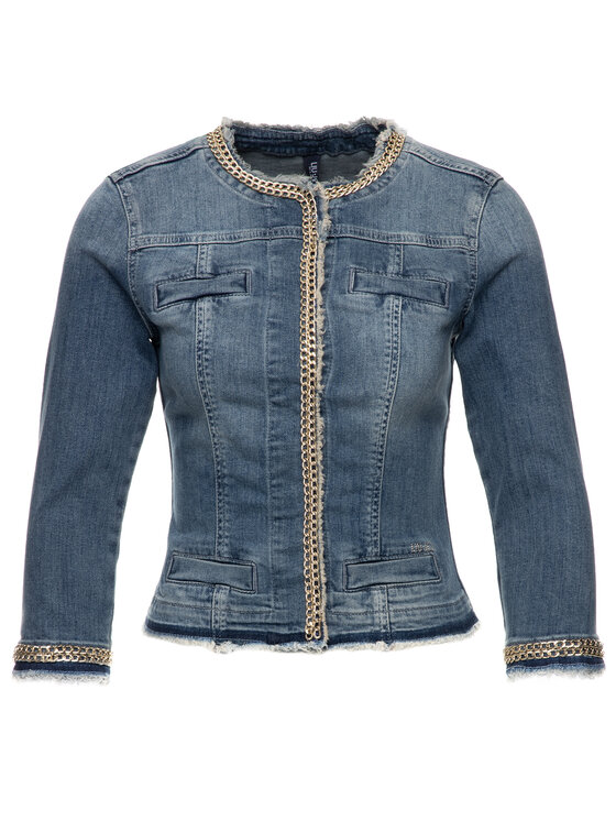 Liu Jo Liu Jo Jeansová bunda UXX039 D4128 Tmavomodrá Regular Fit