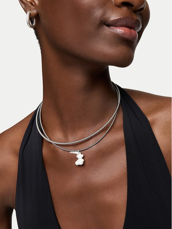 TOUS TOUS Кулон Bold Bear 1004446200 Білий