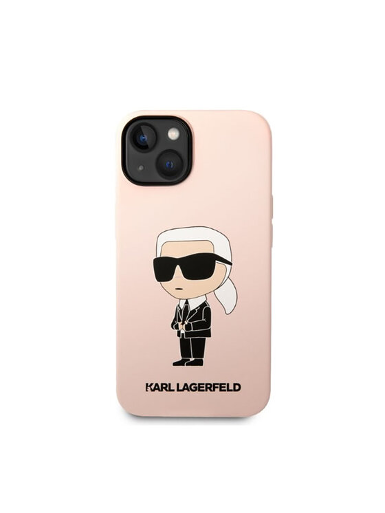 KARL LAGERFELD KARL LAGERFELD Etui na telefon Silicone NFT Ikonik MagSafe Różowy