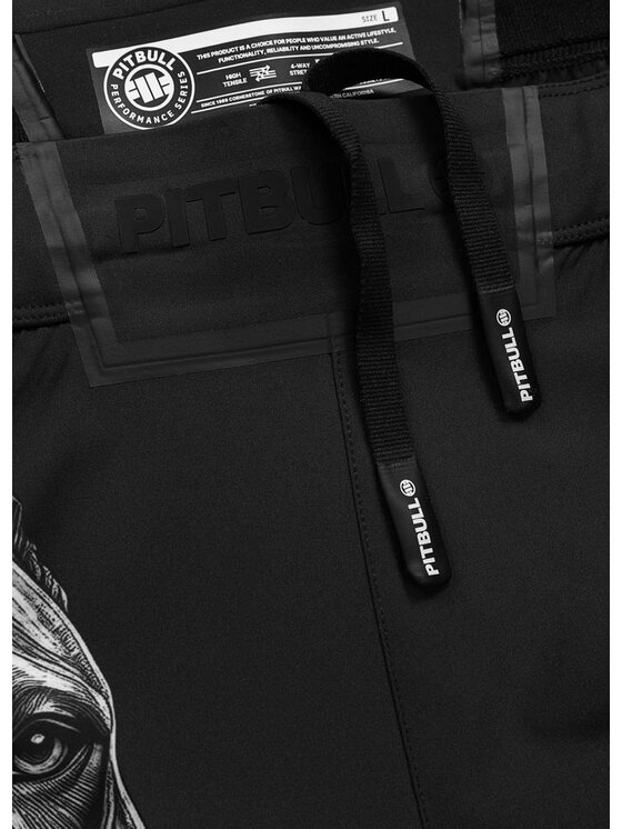 PITBULL PITBULL Szorty sportowe BLACKY Czarny Regular Fit