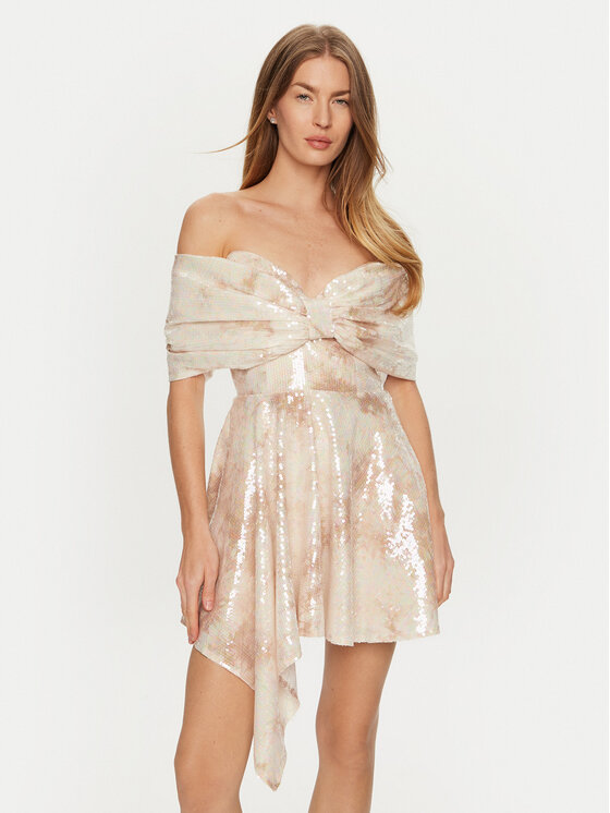 BARDOT BARDOT Kokteilikleit Brydie 59557DB Beež Slim Fit