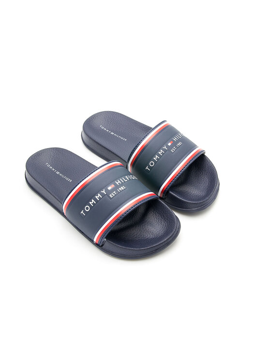 Tommy Hilfiger Tommy Hilfiger Klapki T3BO-30988-0193X379 Granatowy