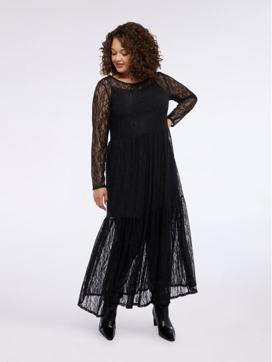 Fiorella Rubino Fiorella Rubino Sukienka wieczorowa 7061T001735N033 Czarny Regular Fit