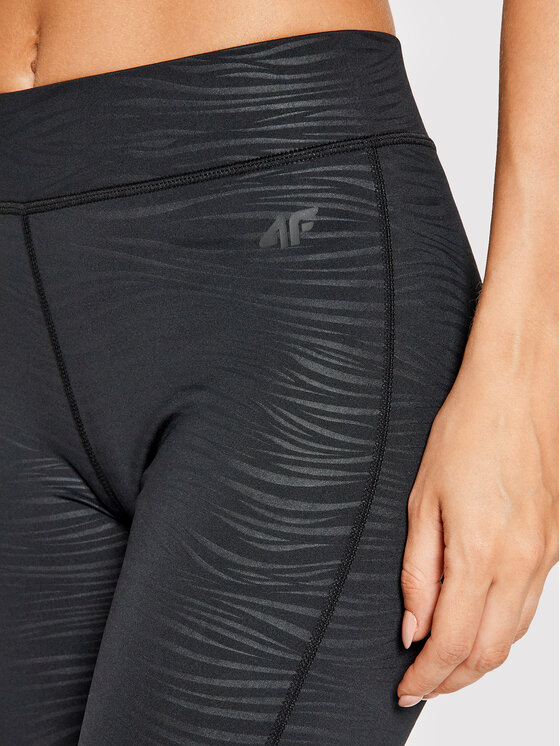 4F 4F Legginsy H4L21-LEG016 Czarny Slim Fit