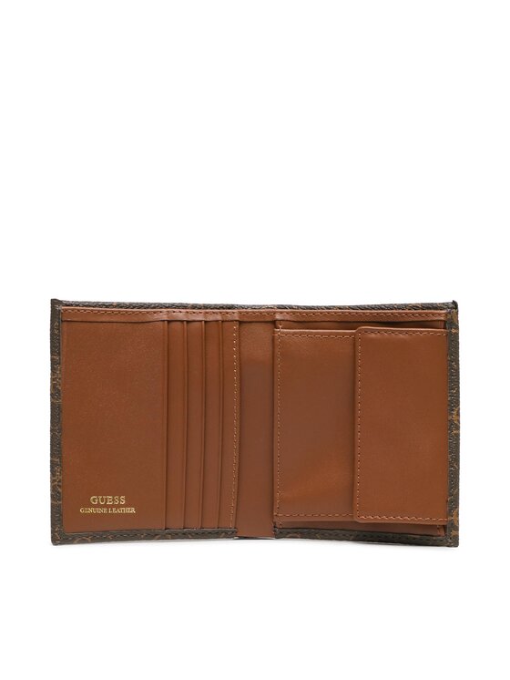 Guess Guess Sada peňaženka a kľúčenka Gift Box GFBOXM P3301 Hnedá