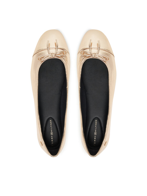 Tommy Hilfiger Tommy Hilfiger Balerinke Metallic Toe-Cap FW0FW08920 Zlatna