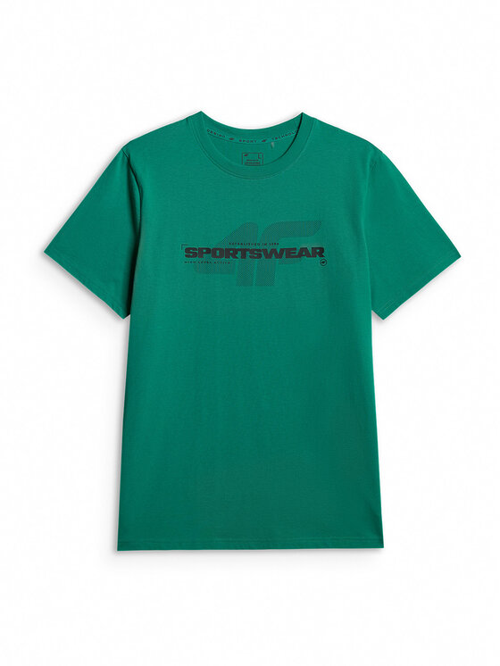 4F 4F T-Shirt SPORTS CLUB Zielony Regular Fit