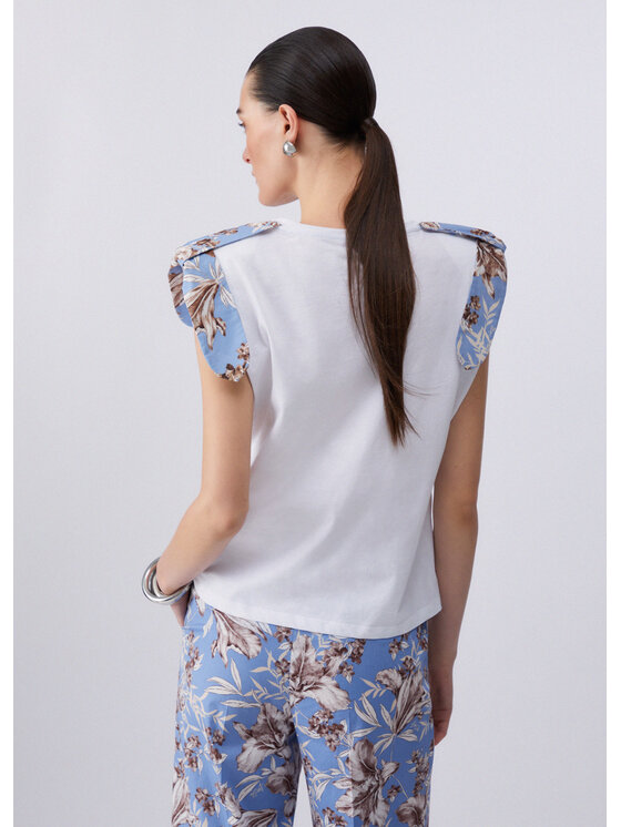 Liu Jo Liu Jo T-shirt WA6201J6308P9551 Bianco Regular Fit