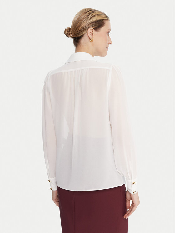 Elisabetta Franchi Elisabetta Franchi Särkpluus CA-133-57E2-V400 Valge Regular Fit