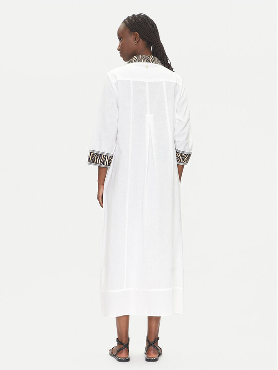 LOLA CASADEMUNT LOLA CASADEMUNT Vestito chemisier LS2516042 Bianco Relaxed Fit