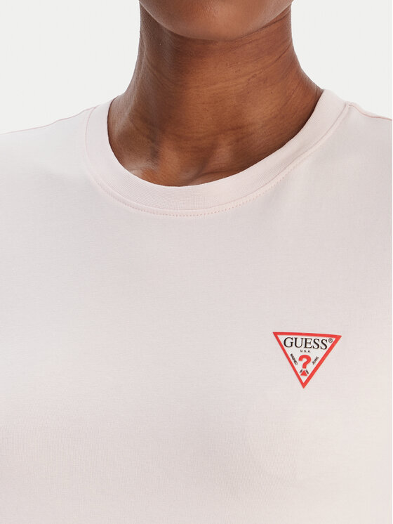 Guess Guess Marškinėliai W2YI44 J1314 Rožinė Regular Fit