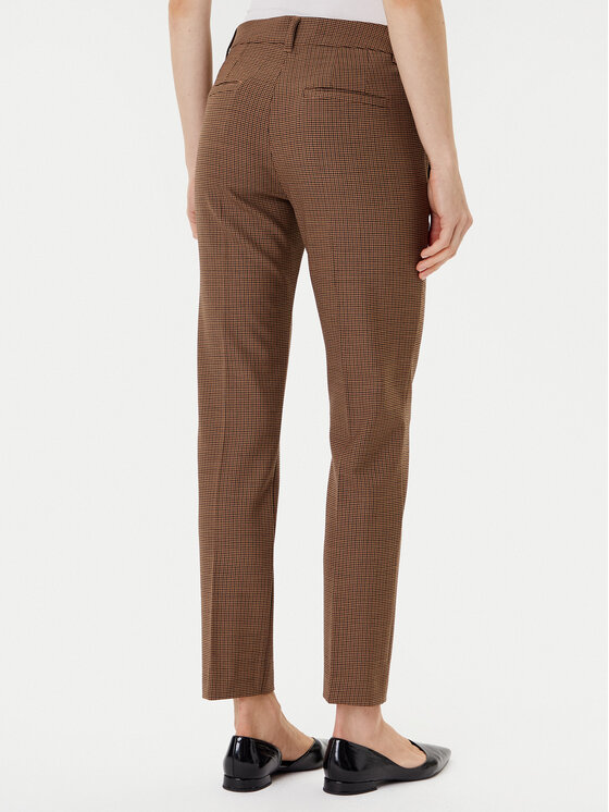 Marella Marella Chinosy Opaco 2523136101 Brązowy Slim Fit