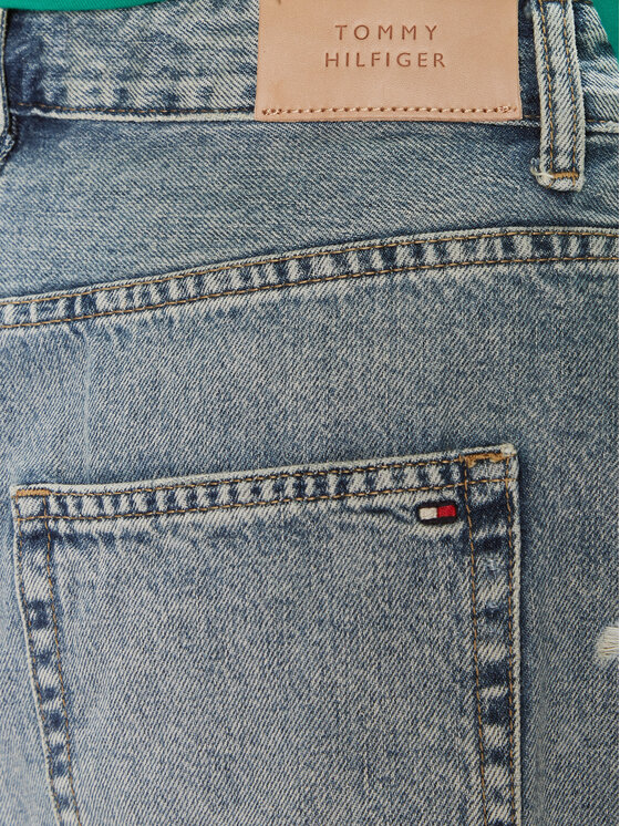 Tommy Hilfiger Tommy Hilfiger Džínsová sukňa WW0WW40656 Modrá Relaxed Fit