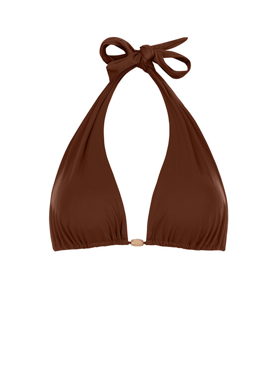 Miss Lou Miss Lou Bikini pezzo sopra G-TT1-BR Marrone