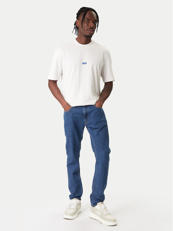 HUGO HUGO Jeansy Zane 50551886 Granatowy Skinny Fit
