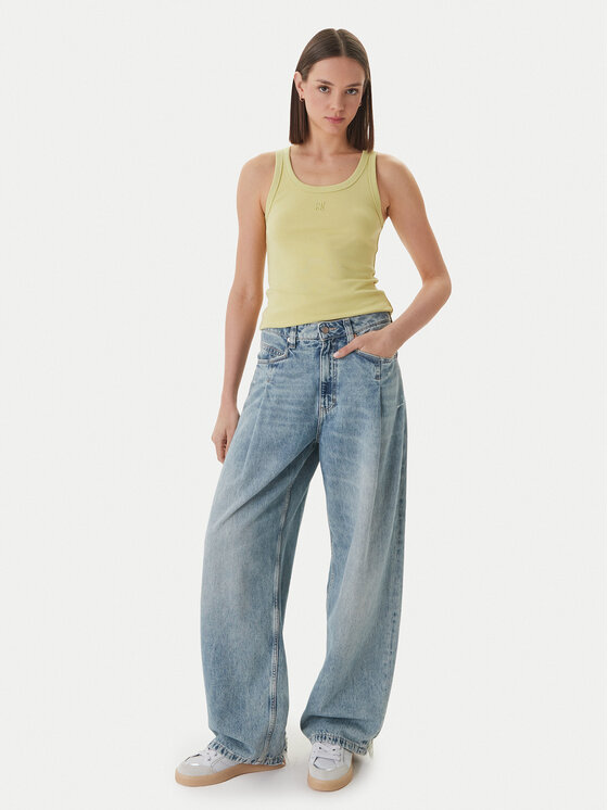 HUGO HUGO Marškinėliai Datamia 50514489 Smėlio Slim Fit