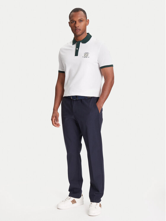 Guess Guess Тениска с яка и копчета M5YP03 KCJV1 Бял Regular Fit