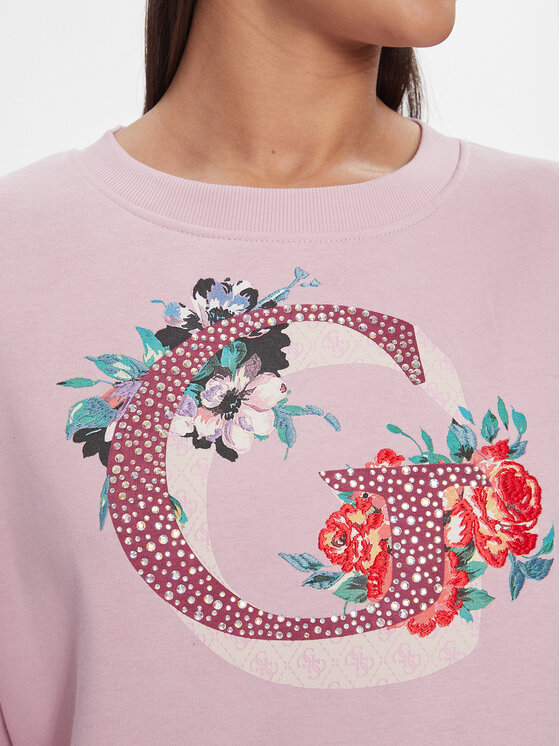Guess Guess Sweatshirt W4RQ11 K9Z21 Rosa Regular Fit